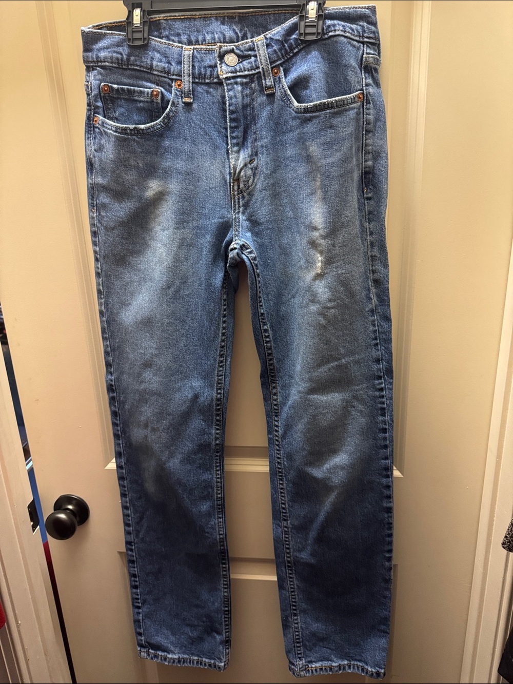 Levi's Men's Straight Jeans in Classic Blue Wash
